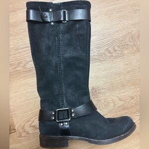 Black leather UGG motorcycle BOOTS size 8.5